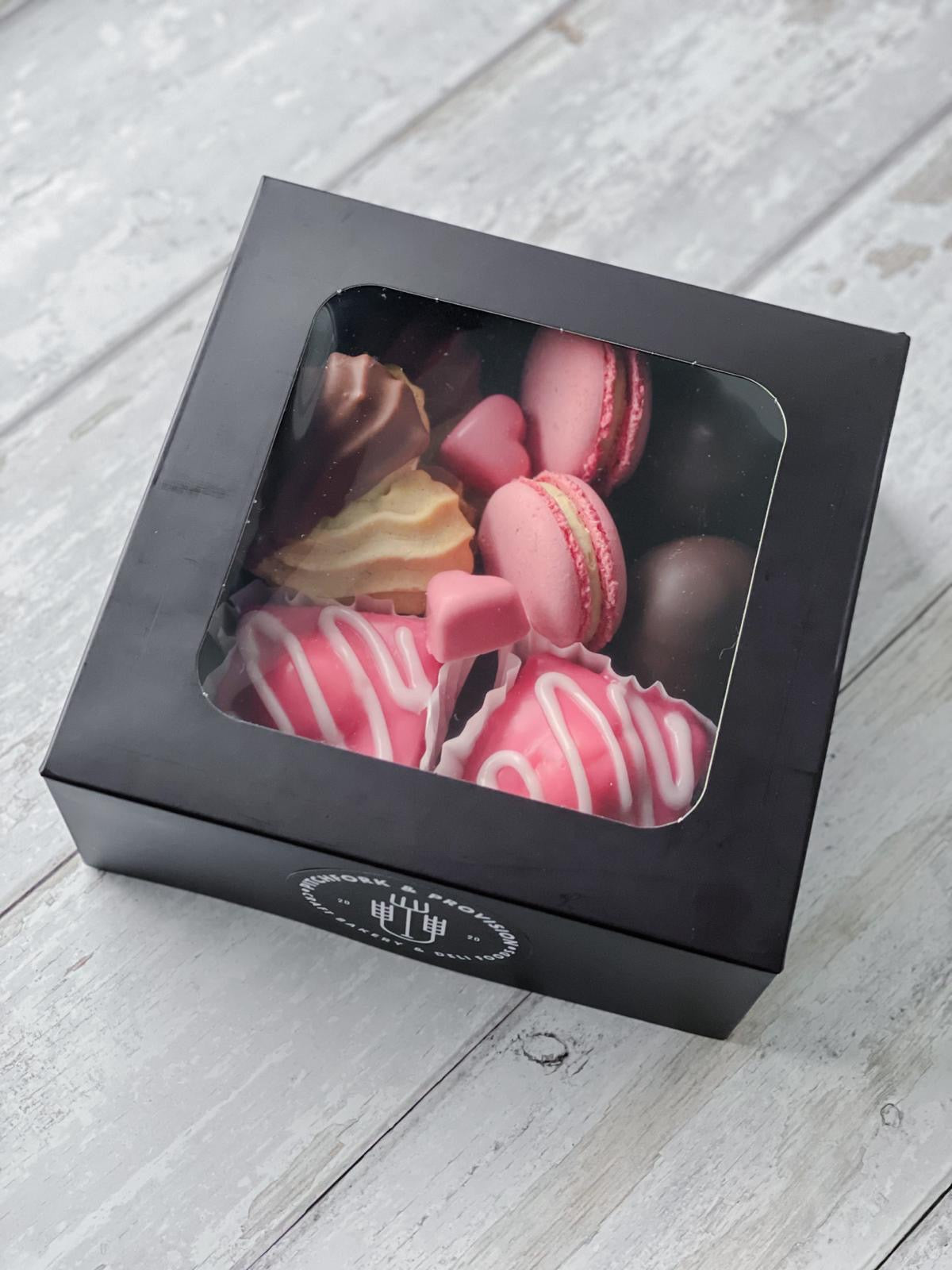 Sharing box of Valentine's Day treats