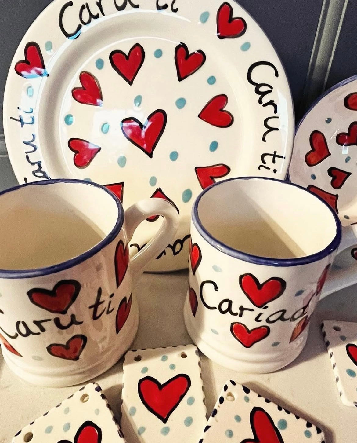 Galentine's pottery painting