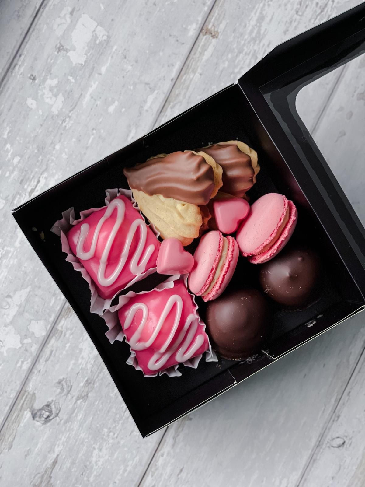 Sharing box of Valentine's Day treats