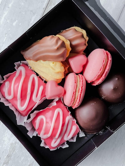 Sharing box of Valentine's Day treats