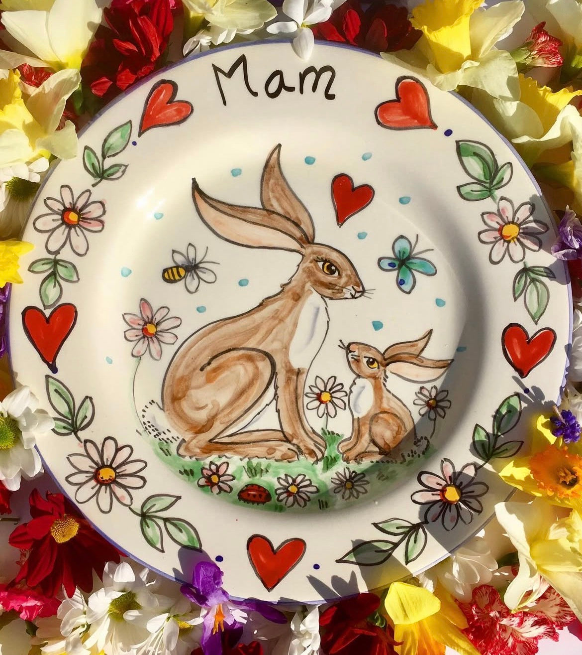 Mother's Day themed pottery painting evening