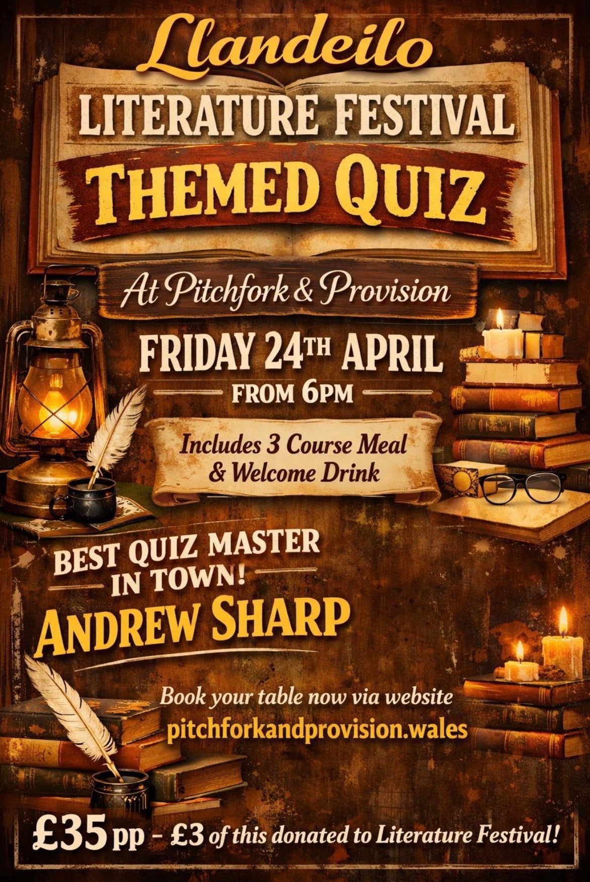 Llandeilo Literature Festival themed quiz